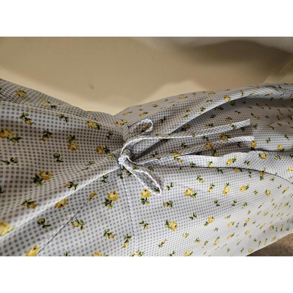 Nwt Loft Charming Floral Wrap Dress - Blue and Yellow #75 - Picture 3 of 10